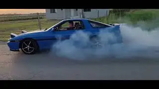 Toyota Supra mk3 #2jz #gtx35 #exhaust #fire #car #turbo #smoke