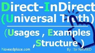 Universal Truth - Direct Speech and Indirect Speech Narrations