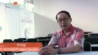 FTMSGlobal ACCA P7 Intensive Revision Course (IRC) May 2015 Intake by Subject Specialist CK Fung