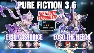 E1 Castorice & E0 The Herta Clear Pure Fiction 3.6 - Honkai: Star Rail