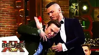 Murat Kazgan ve Mustafa Ceceli Kapıştı   Beyaz Show