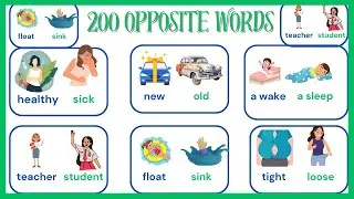 200 Opposite Words | Common opposites |Opposite word in English | Antonyms In English