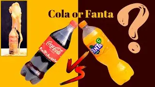Coca Cola mentos vs Fanta mentos experiment #shorts #asmr #youtubeshorts #object #relaxing #macro