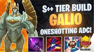 WILD RIFT | Galio ONESHOT Build (2000 DAMAGE IN ONE COMBO!) |  Galio Gameplay | Guide & Build