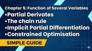 🌿 Mathematics 1 - Chapter 5 : Functions of Several Variables| Solved Questions (UOL/LSE) PART 1🌿 