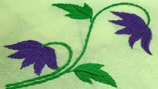 Beautiful flower design stitching || Easy and simple stitching tutorial for beginners || 