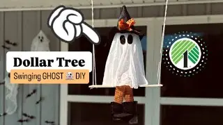 Viral 🤯Dollar Tree Swinging 👻✨GHOST #dollartree #diy #decorhacks #hacks #halloween #decoration