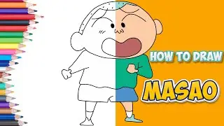 Shinchan Drawing || How to Draw Masao Step by Step