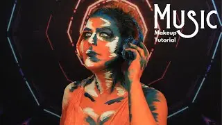 Music Makeup Tutorial Music Face Paint Tutorial |  Schminkengrime.nl