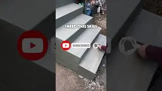 Stairs Concrete Finish (I need this skill)