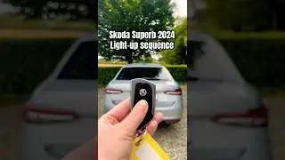 #Skoda Superb 2024 light-up sequence #skodacars