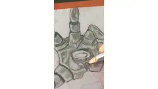 Drawing Genos demon cyborg (A J Shorts)