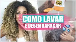 COMO LAVAR E DESEMBARAÇAR  O CABELO CRESPO | YULI BALZAK