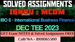 SOLVED ASSIGNMENT OF 