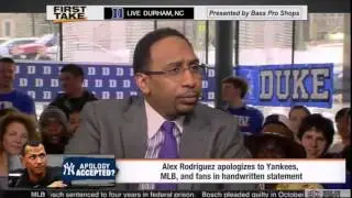 ESPN First Take   Alex Rodriguez   'Apology' As He Returns From Seasonlong Suspension