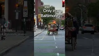 Gotta love the Arabbers in #baltimore #md #food #horse #bikelanes #transit #fooddesert #usa