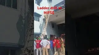 Ladder drill at HIFSE by support of Hooghly fire team #firetraining #fireinstitute #fireaction #fire
