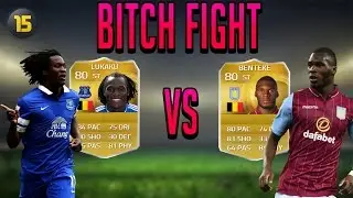 FIFA 15 ULTIMATE TEAM - LUKAKU VS BENTEKE [Bitch Fight] REVIEW & IN GAME STATS HD
