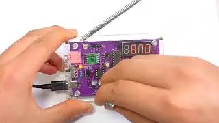RDA5807 FM Radio Assembly Kit DIY Fabrication Microcontroller Soldering Loose Parts
