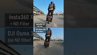 DJI Osmo 360 vs Insta360 X5 + ND Filter