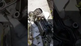 2013 Chevrolet cruze oil leak at oil filter housing.