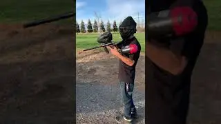 Axe 2.0 paintball gun shooting video (with a few attachments)
