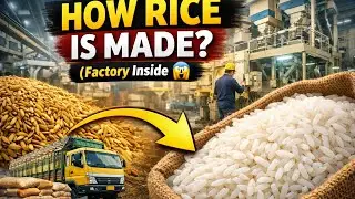 How Rice Is Made in Factory | Chawal Banane Ka Mukamal Process
