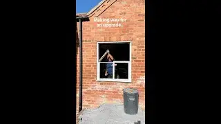 Timber-look uPVC sliding sash window install