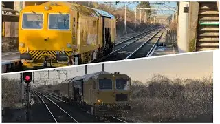 SB Rail DR75013 Rail Tamper Passing Winsford Station 4K