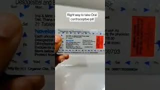 Correct method to take a contraceptive pill/Dr. Aishwarya #contraception