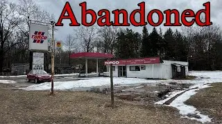 FROZEN IN TIME  - ABANDONED OLD  GAS STATION #fyp  #abandonedexplore