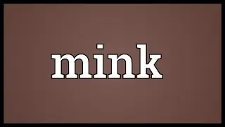 Mink Meaning