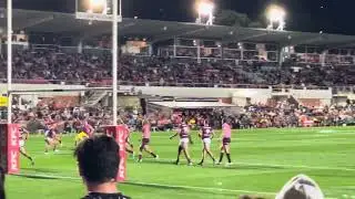 Brilliant intercept by Josh Schuster of Manly Sea Eagles vs Penrith Panthers