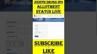 Zenith IPO Allotment Status Live | Zenith IPO Allotment Status Online