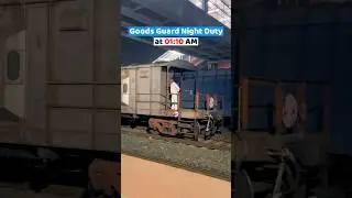 Freight Train Manager Night Duty at 1 AM 👮&zwj;♂️😱 #shortvideo #shots #trainmanager