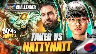 FAKER VS @NattyNatt  (Il rush le RANK 1 KR/90% WINRATE)