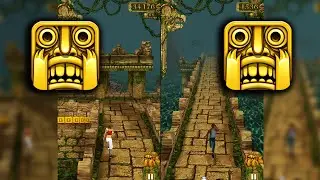 Temple Run - Characters Gameplay - Karma Lee Vs Barry Bones