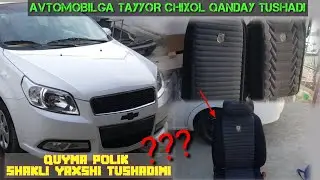 AVTOMABILGA TAYYOR SIDENYA CHIXOL VA QUYMA POLIKNI QANDAY O'RNATISH ISH JARAYONI