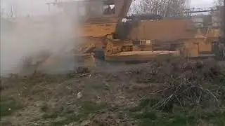Работа путевой машины ССП 110