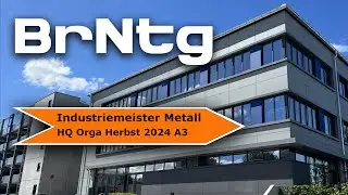 HQ Industriemeister Metall (Herstellkosten) Herbst 2024 Orga A3