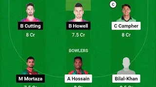 CCH Vs SYL Dream 11 team! SYL Vs CCH Dream 11 team! BPL dream 11 team today match!