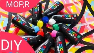 DIY posca marker ,MOP,R for black colour #craftshort #shorts #colors
