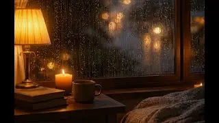 Cozy Rain on Window at Night 🌙 5 Hours | Deep Sleep & Relaxing Sounds
