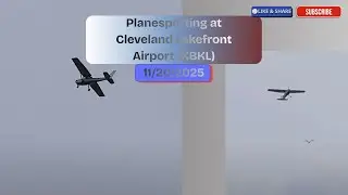 Planespotting at Cleveland Lakefront Airport, Ohio (KBKL) 11/20/2025 ***CROSSWIND***