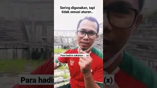 Kesalahan yang Sering Diucapkan MC (Master of Ceremony) - Part 1 | #shorts
