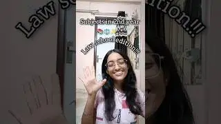 subjects that I study as a law student #lawcollage #explore #minivlog