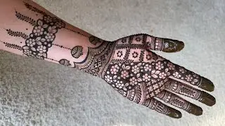Front Hand Semi Bridal Henna Design | Elegant Mehndi Tutorial ✨| Beautiful  Semi Bridal henna design