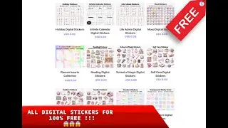 Easy Hack to Get Free Digital Stickers for Your Diary! 💻📒✨ | Free Sticker Pack Tutorial