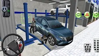 New Hyundai Tucson SUV car in Auto Repairing Shop - 3D Driving Simulator 2025 - Android Gameplay