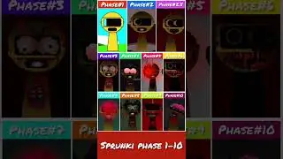 Incredibox Sprunki All PHASES 1-10 #sprunki #incredibox #sprunkimod #shorts